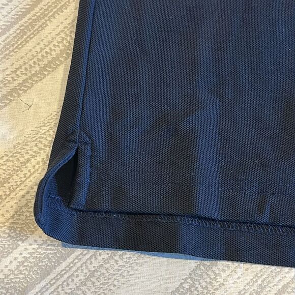 Psycho Bunny Boys Navy Logo Short-sleeve Collared Shirt - Size L (14/16) - Picture 2 of 6